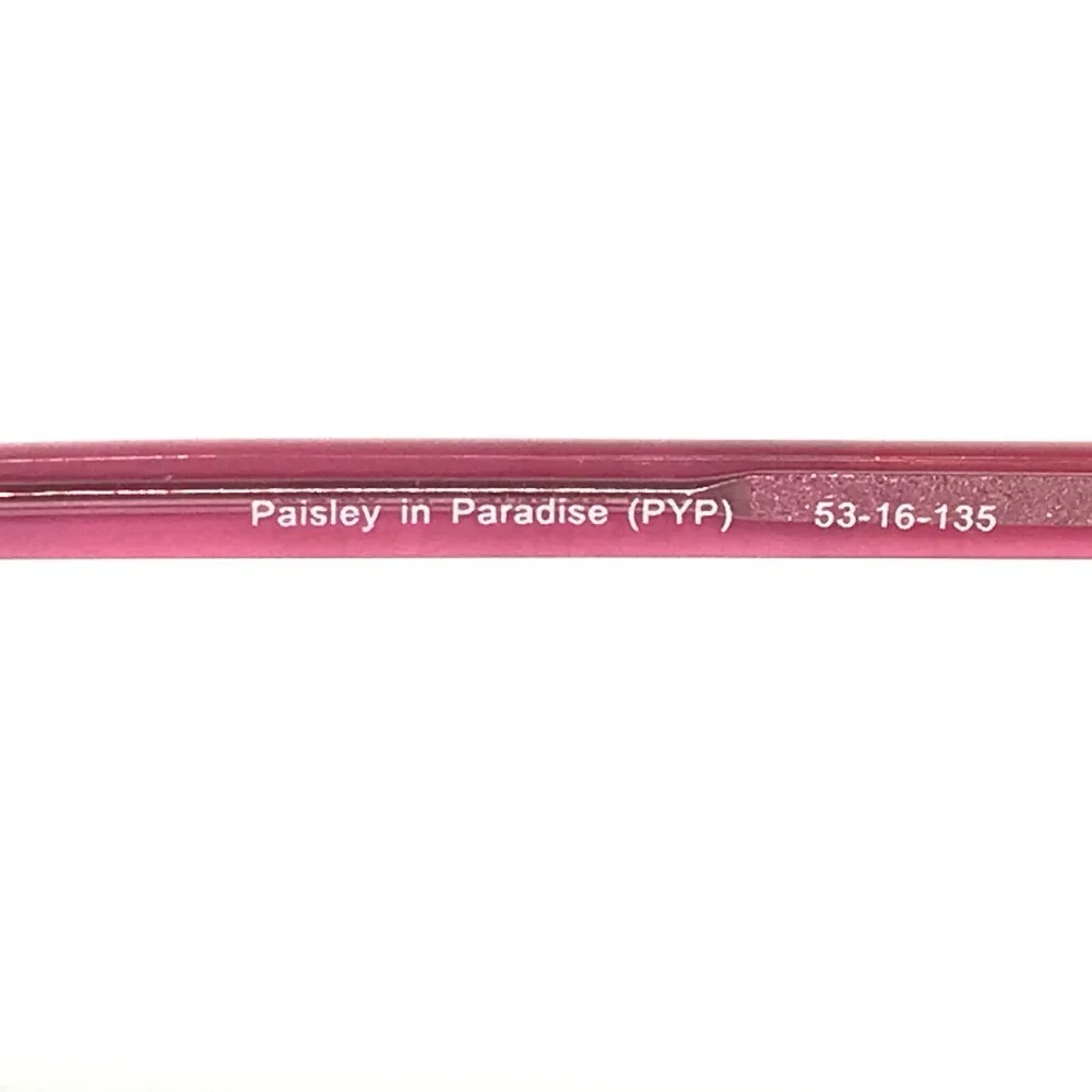 Vera Bradley Eyeglasses Frames Carolyn PYP Tortoise Pink Cat Eye 53-16-135